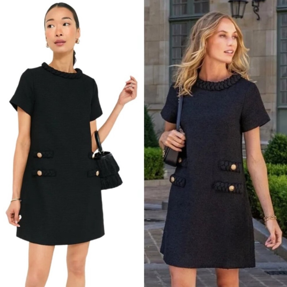 Tuckernuck Black Tweed Jackie Dress: Elegant for A Boss-Lady
